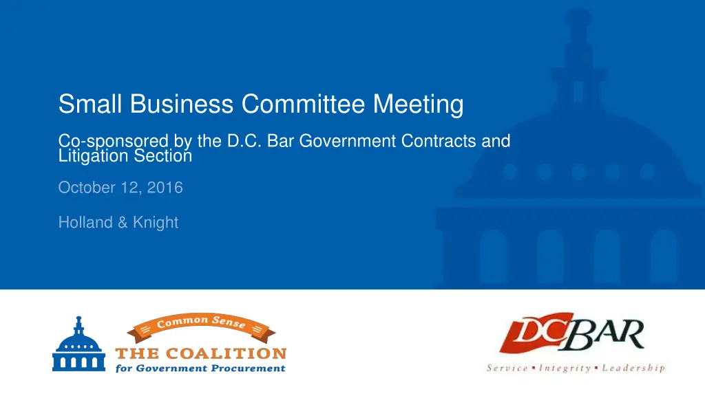 small business committee meeting n.w