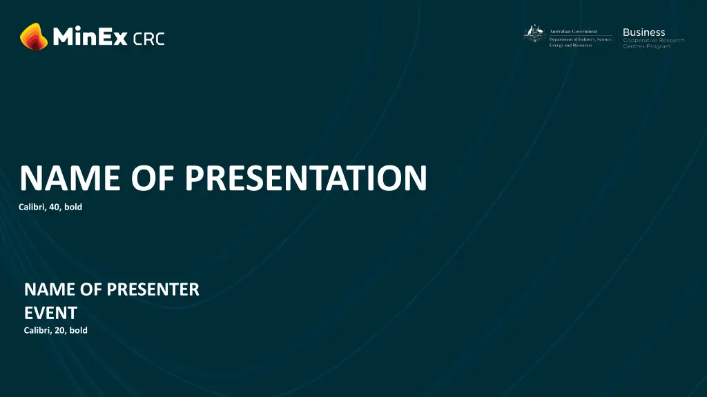 name of presentation calibri 40 bold n.w