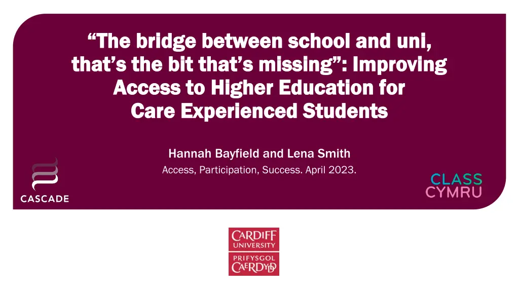 the bridge between school and the bridge between n.w