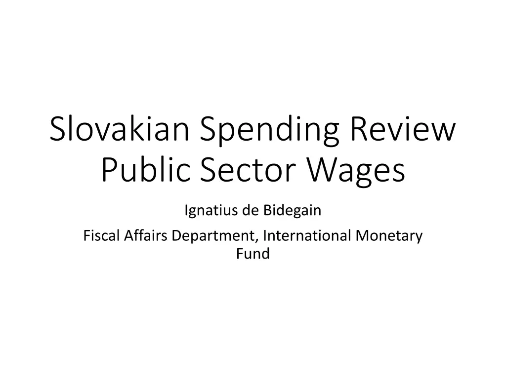 slovakian spending review public sector wages n.w