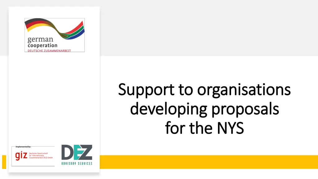 support to support to organisations organisations n.w