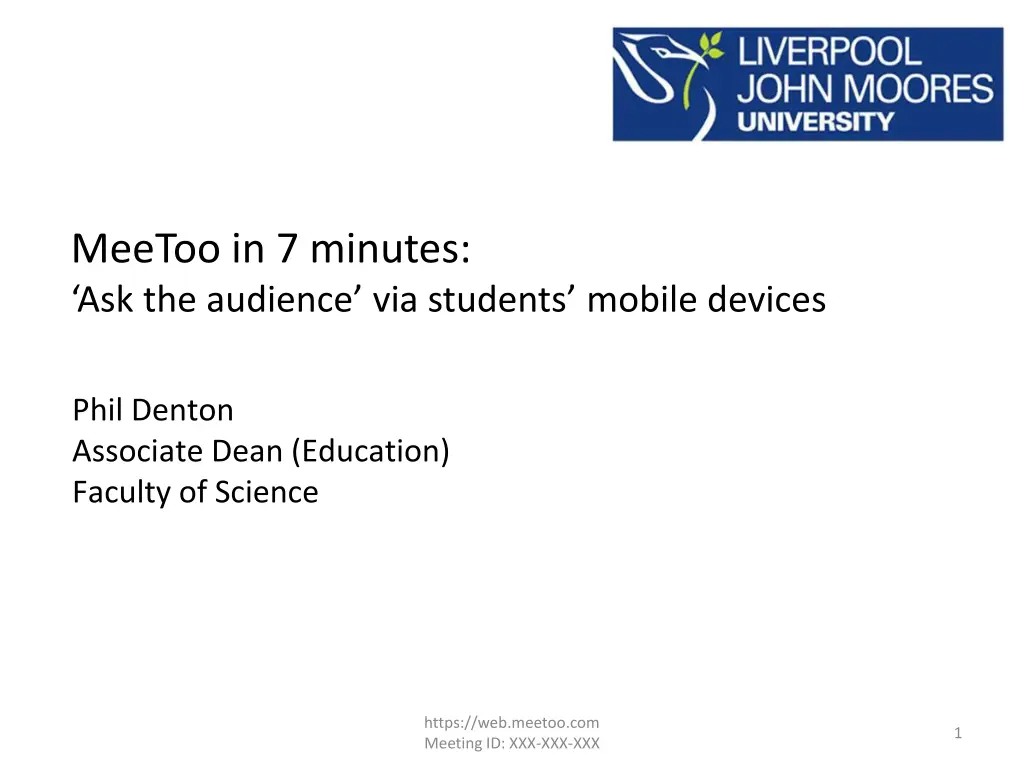 meetoo in 7 minutes ask the audience via students n.w