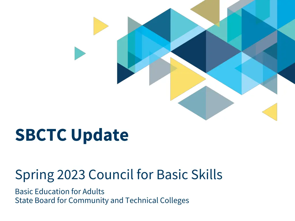 sbctc update n.w