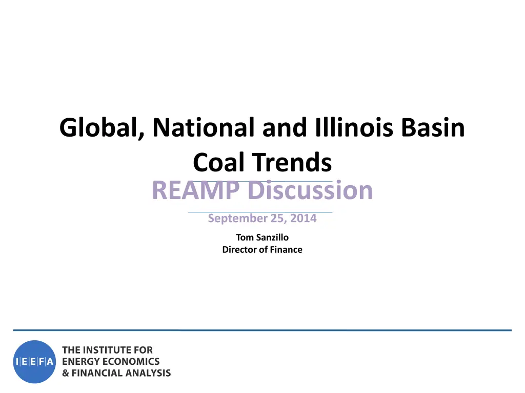 global national and illinois basin coal trends n.w