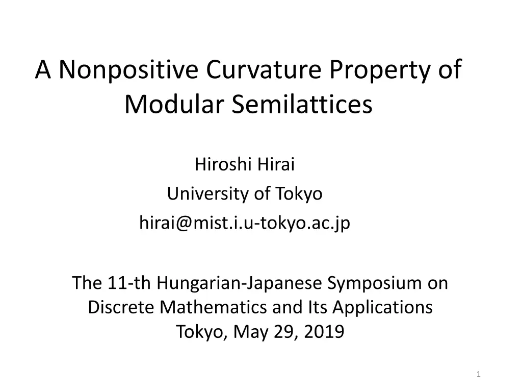 a nonpositive curvature property of modular n.w