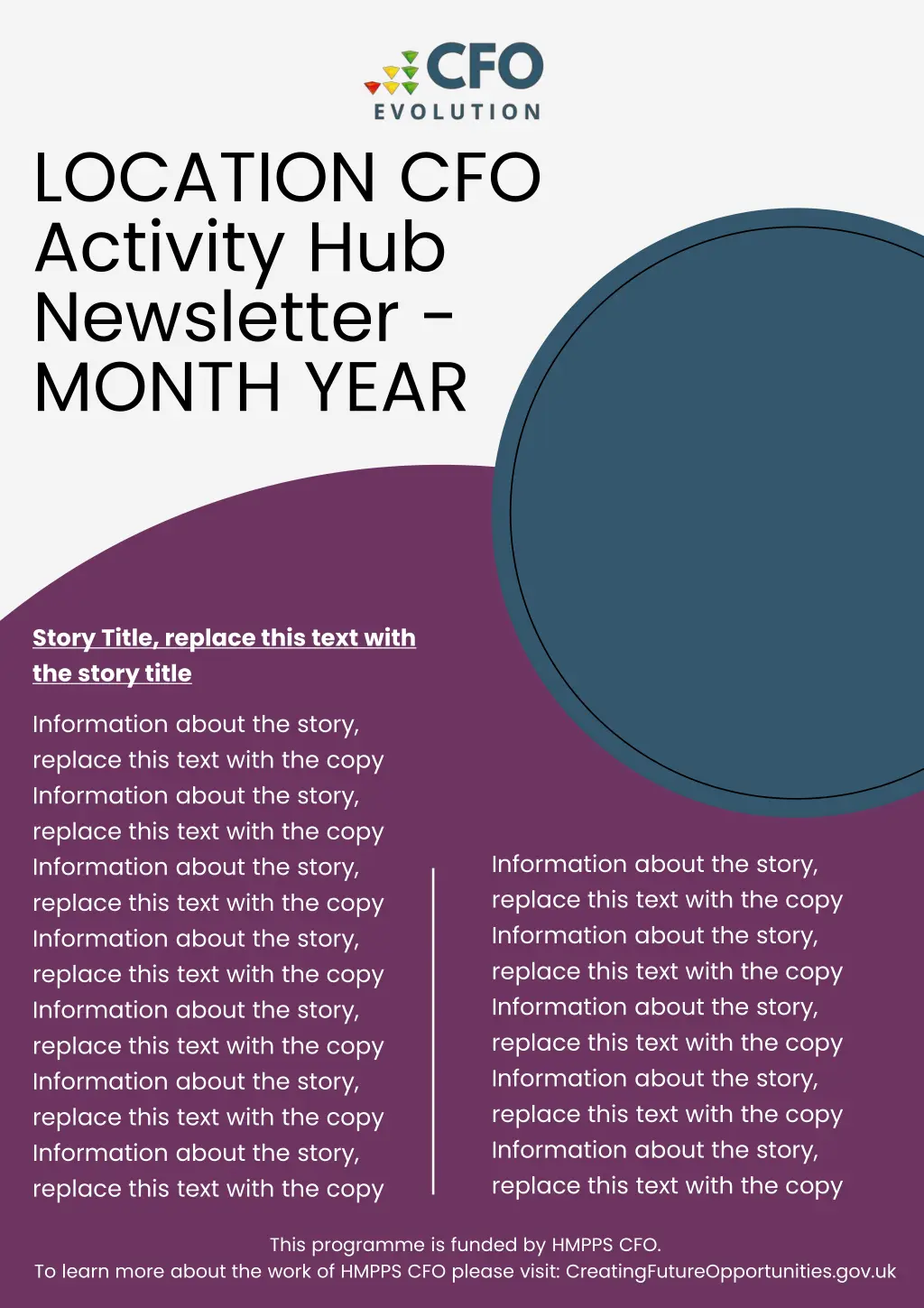 location cfo activity hub newsletter month year n.w