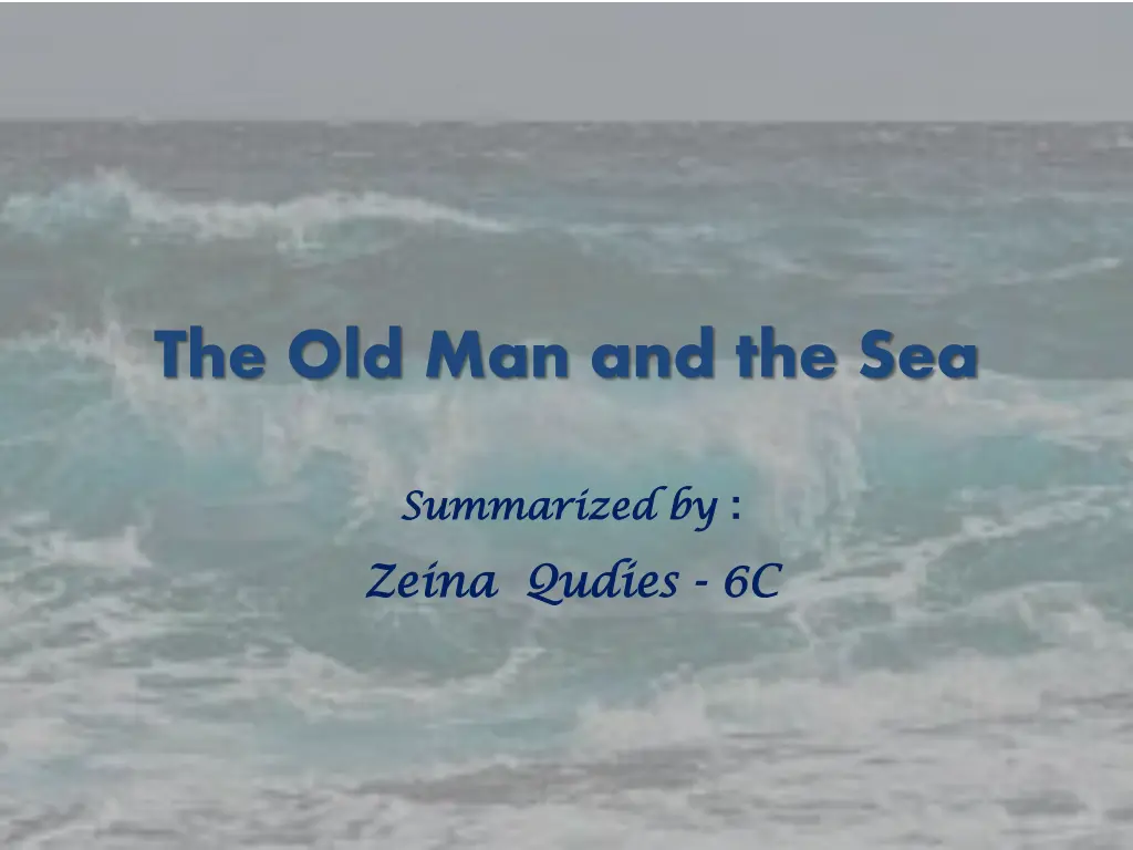 the old man and the sea n.w