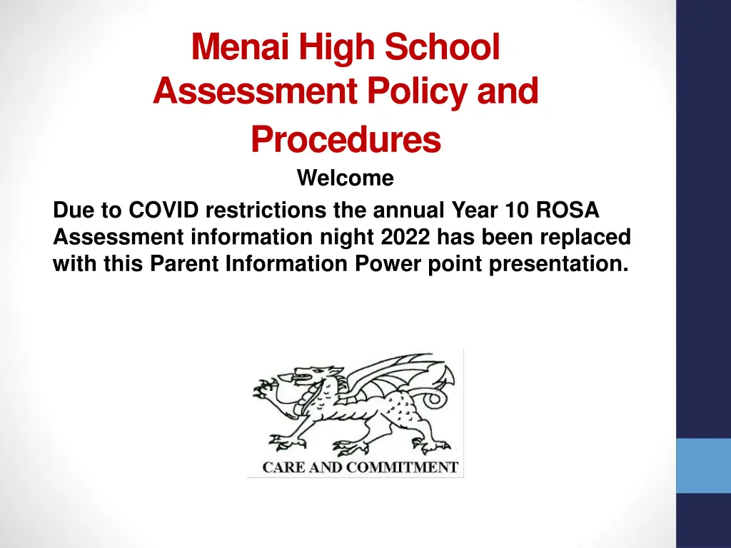 menai high school assessment policy n.w