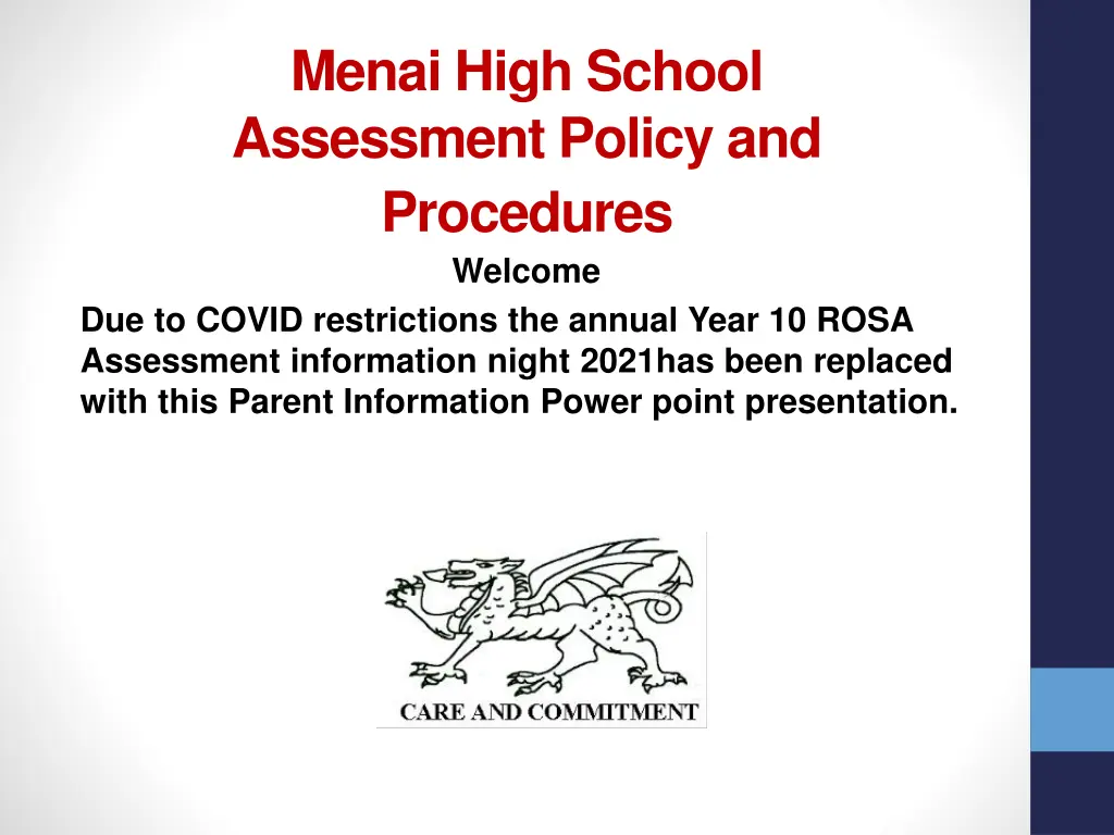 menai high school assessment policy n.w