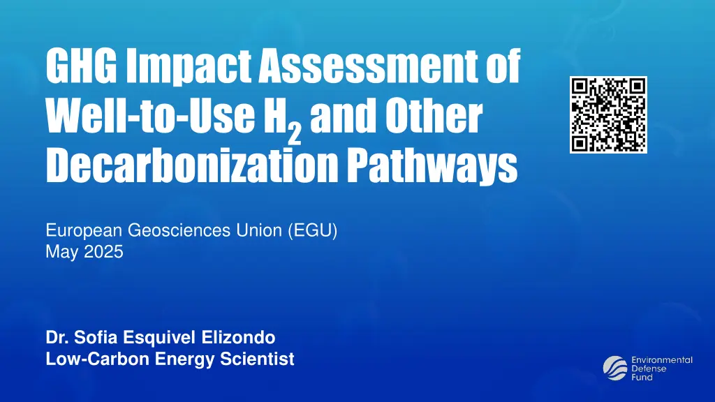 ghg impact assessment of well n.w