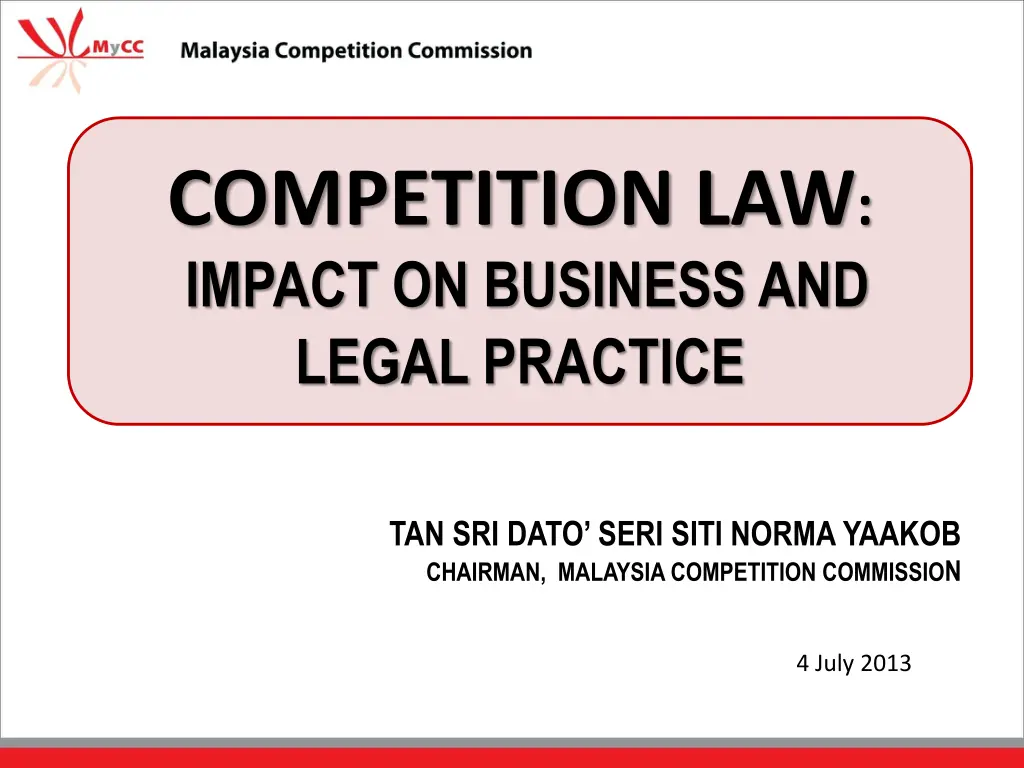 competition law impact on business and legal n.w