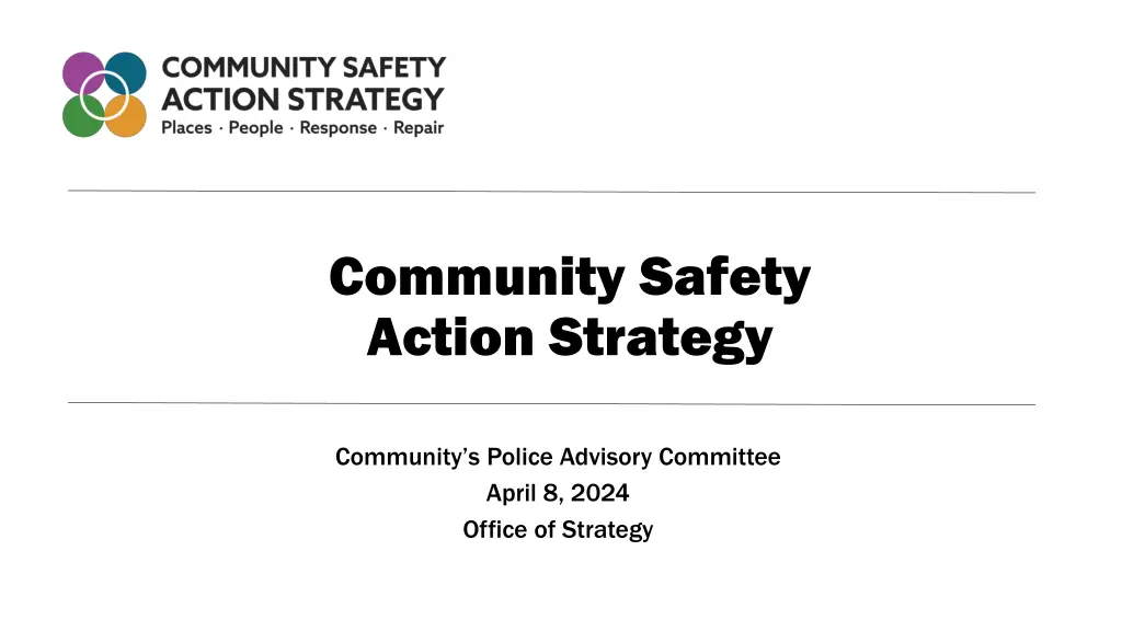 community safety action strategy n.w