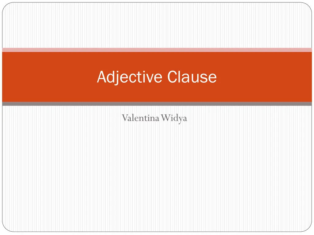 adjective clause n.w