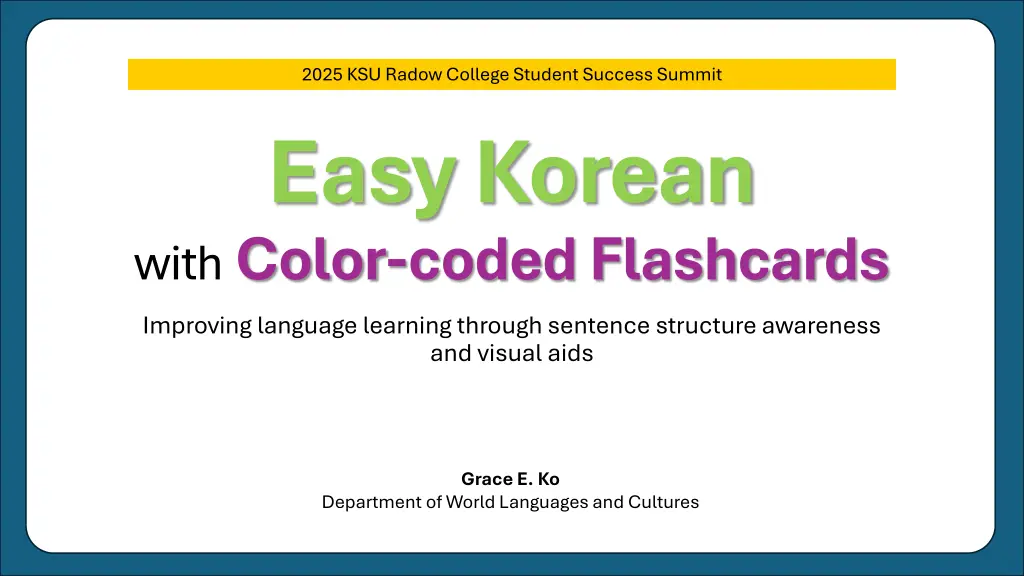2025 ksu radow college student success summit n.w