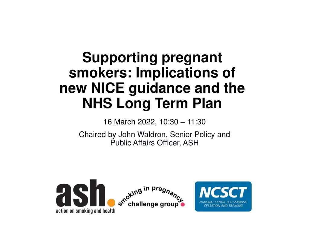 supporting pregnant smokers implications n.w