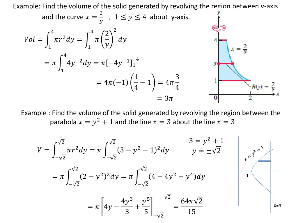 example find the volume of the solid generated n.w