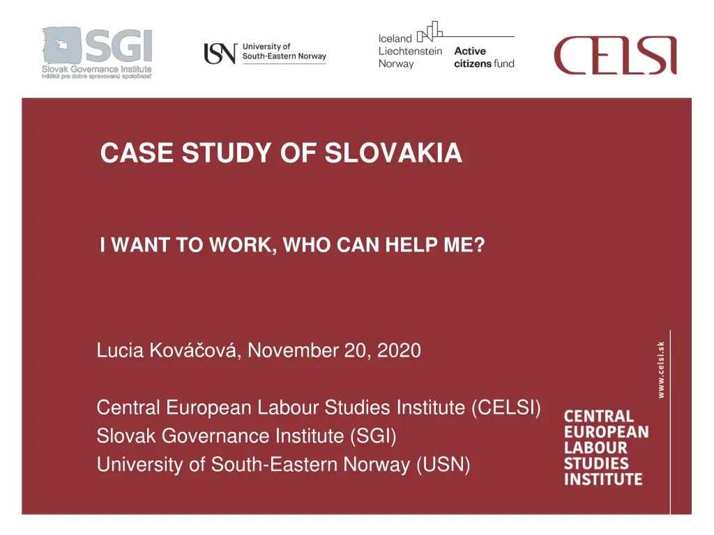 case study of slovakia n.w