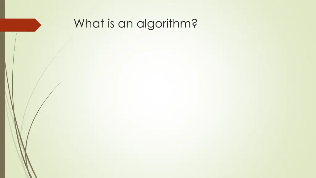 what is an algorithm n.w