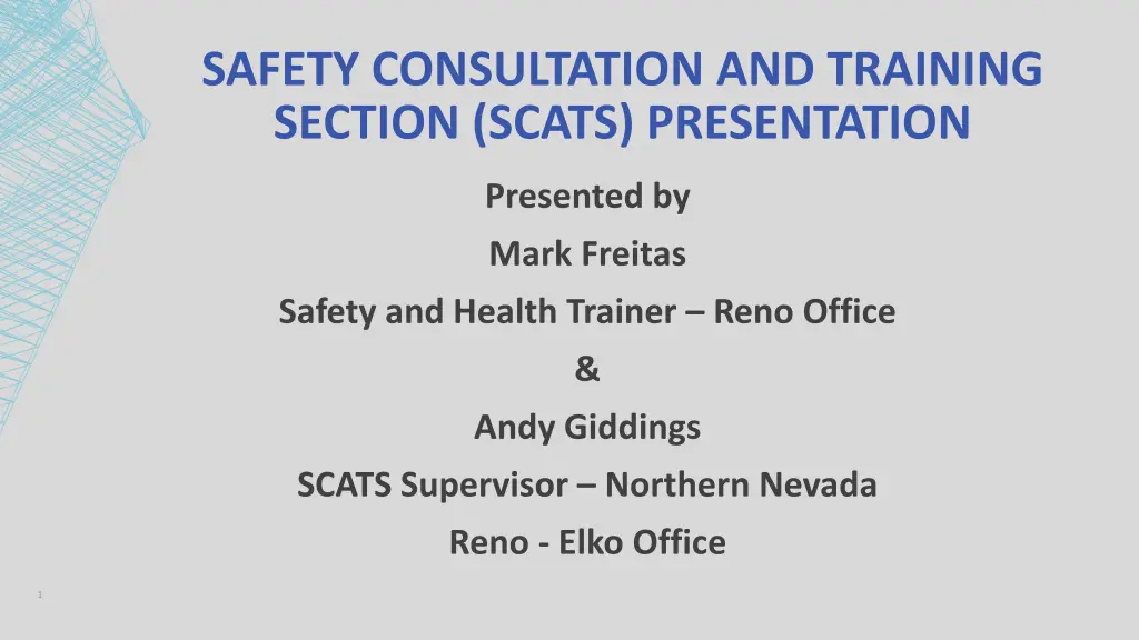 safety consultation and training section scats n.w
