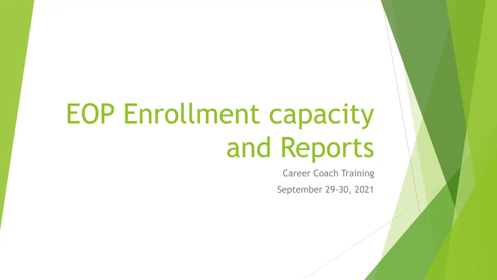 eop enrollment capacity n.w