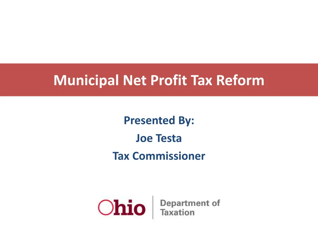 municipal net profit tax reform n.w