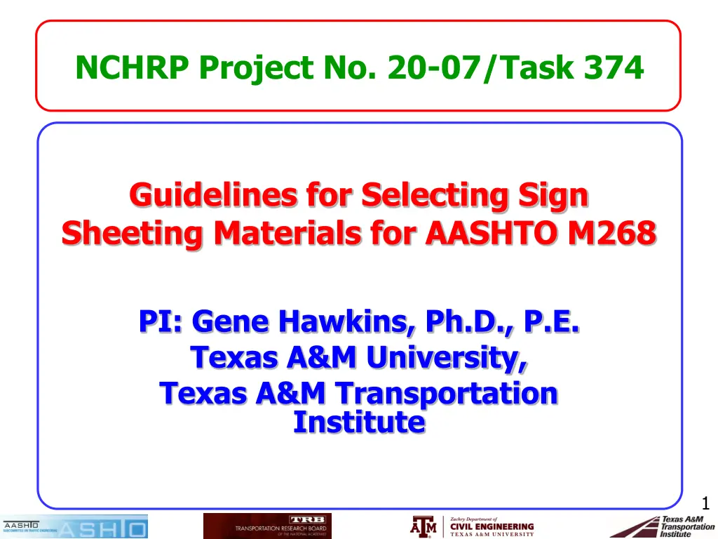 nchrp project no 20 07 task 374 n.w