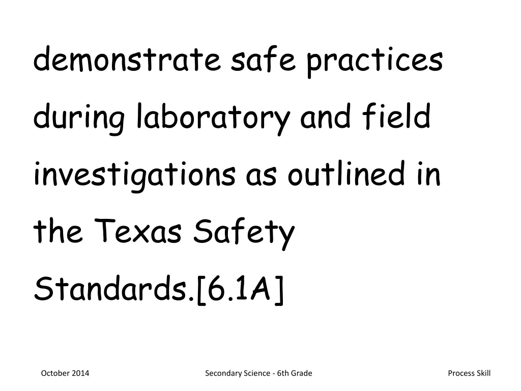 demonstrate safe practices during laboratory n.w