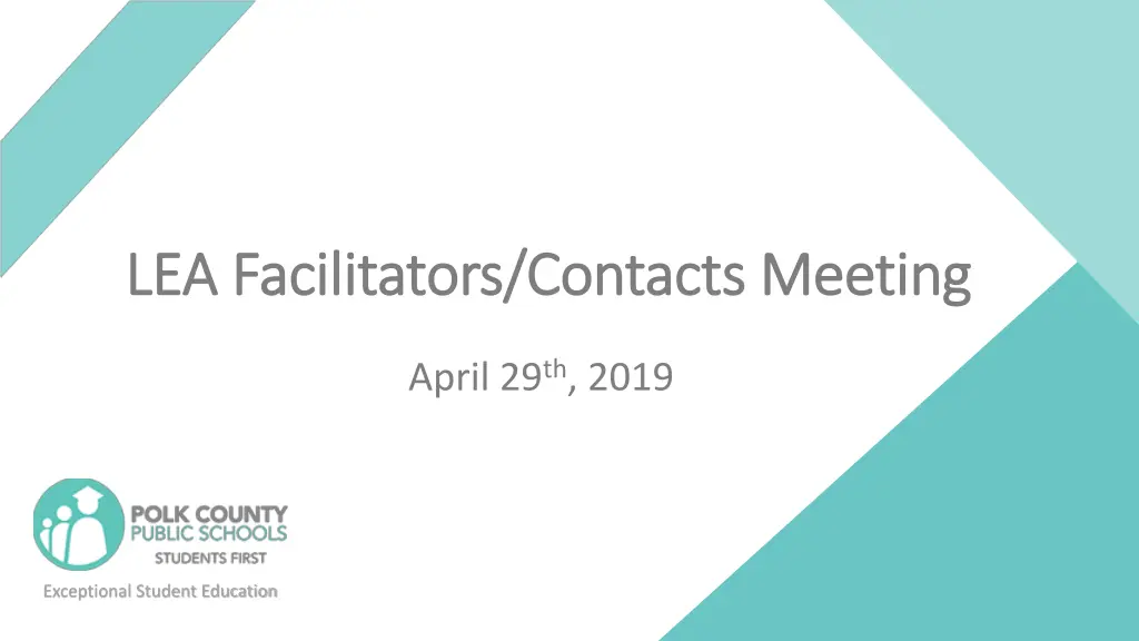 lea facilitators contacts meeting n.w