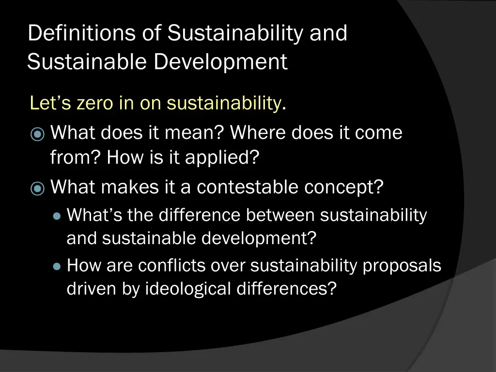 definitions of sustainability and sustainable n.w