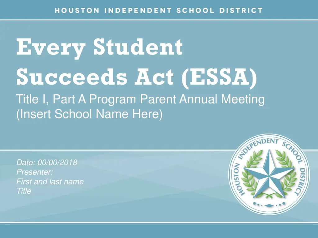 every student succeeds act essa title i part n.w