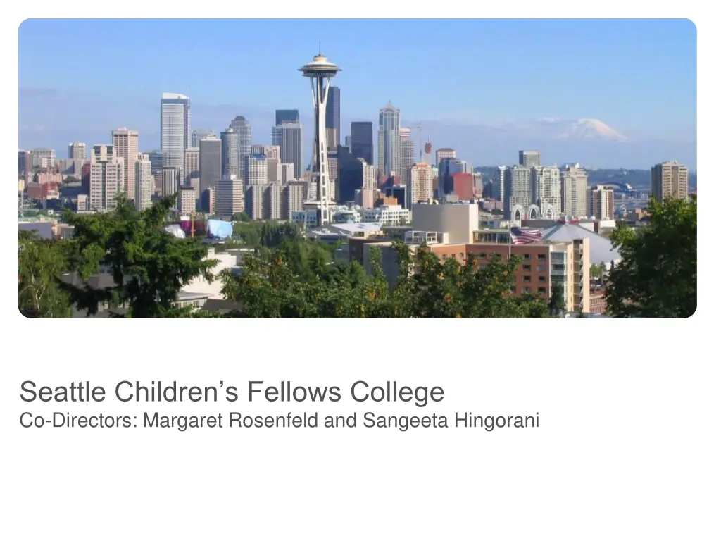 seattle children s fellows college co directors n.w