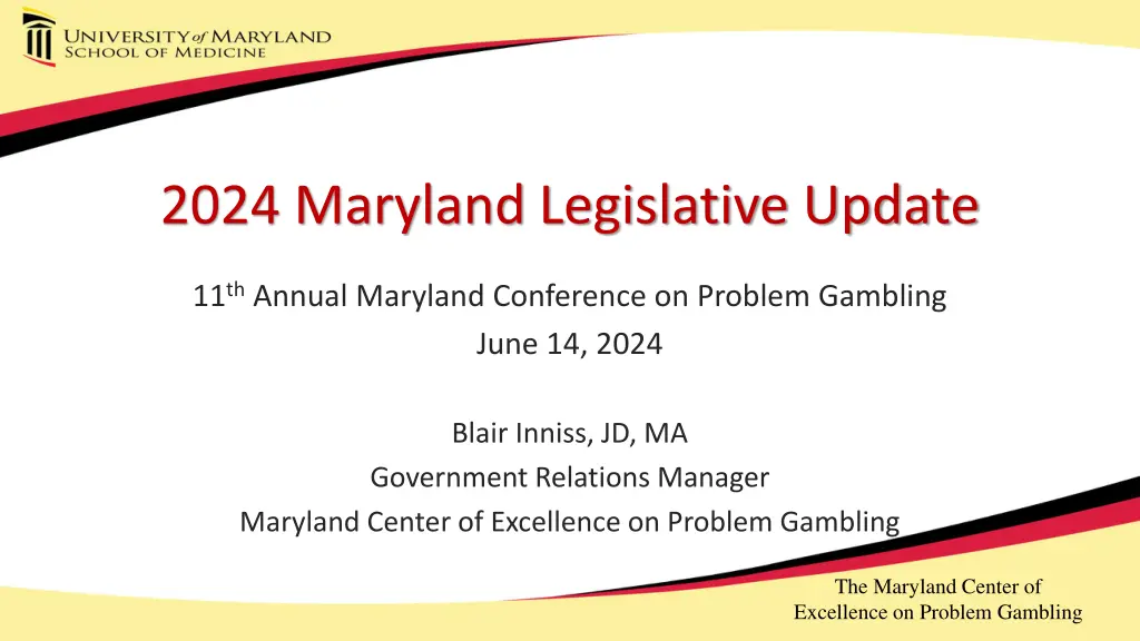 2024 maryland legislative update n.w