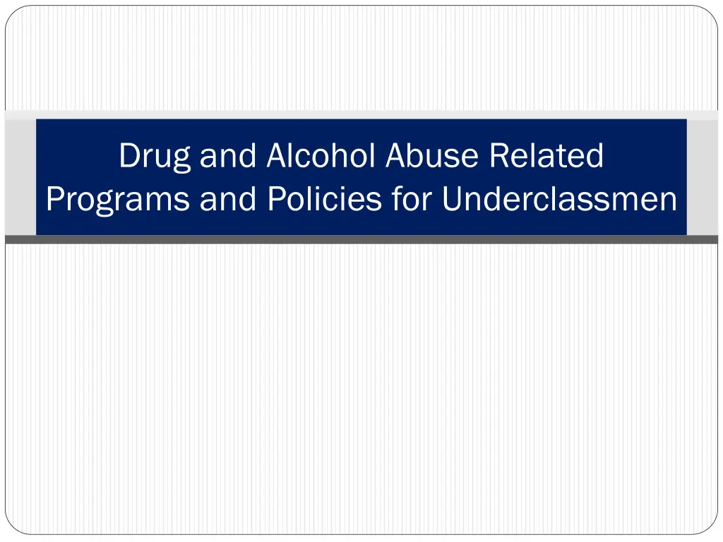drug and alcohol abuse related programs n.w