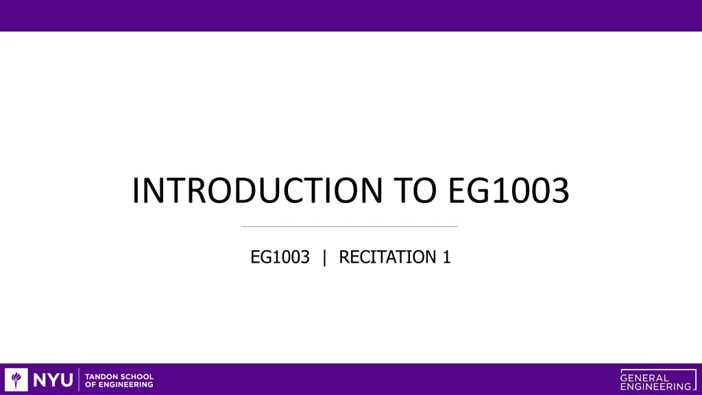 introduction to eg1003 n.w