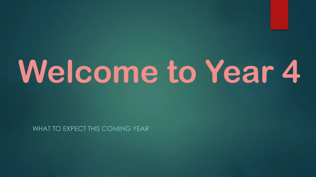 welcome to year 4 n.w