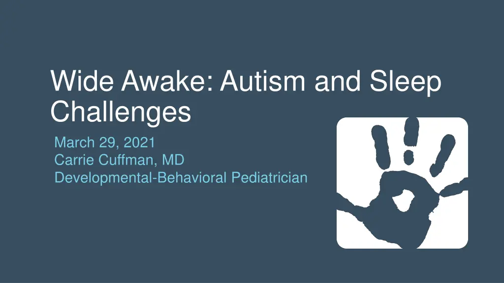 wide awake autism and sleep challenges march n.w