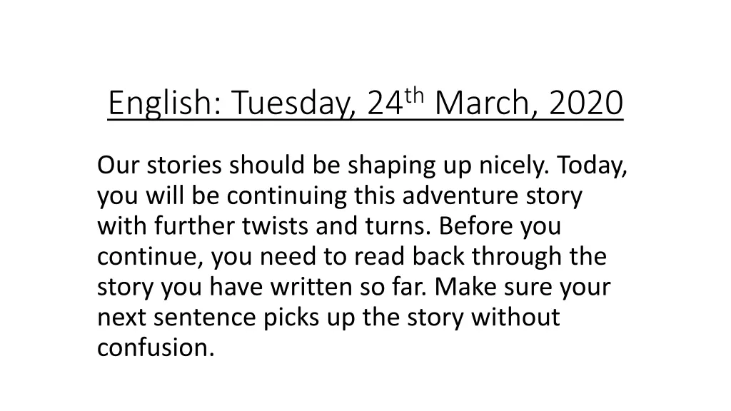 english tuesday 24 th march 2020 n.w