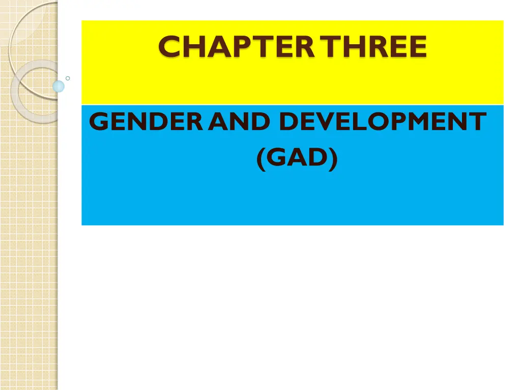 chapter three n.w