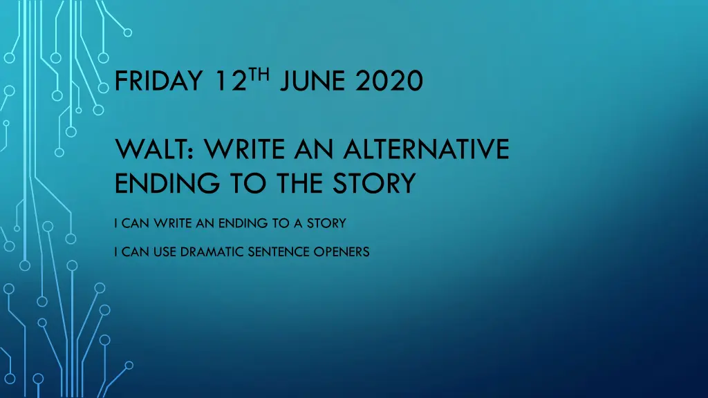 friday 12 th june 2020 n.w