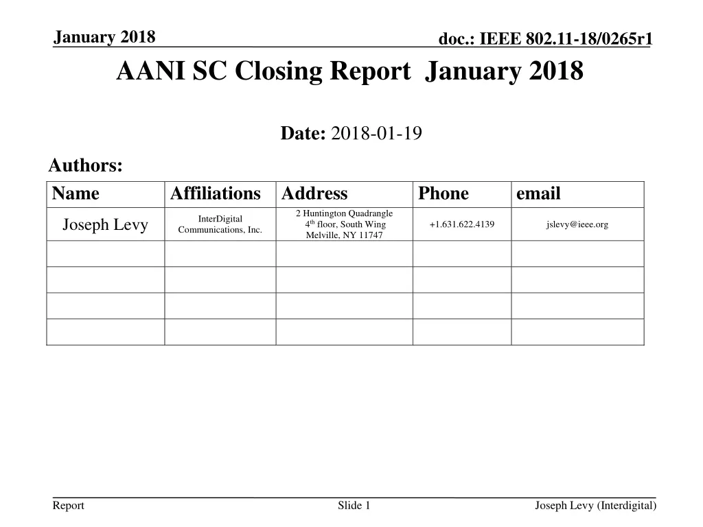 january 2018 n.w
