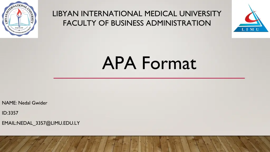 libyan international medical university faculty n.w