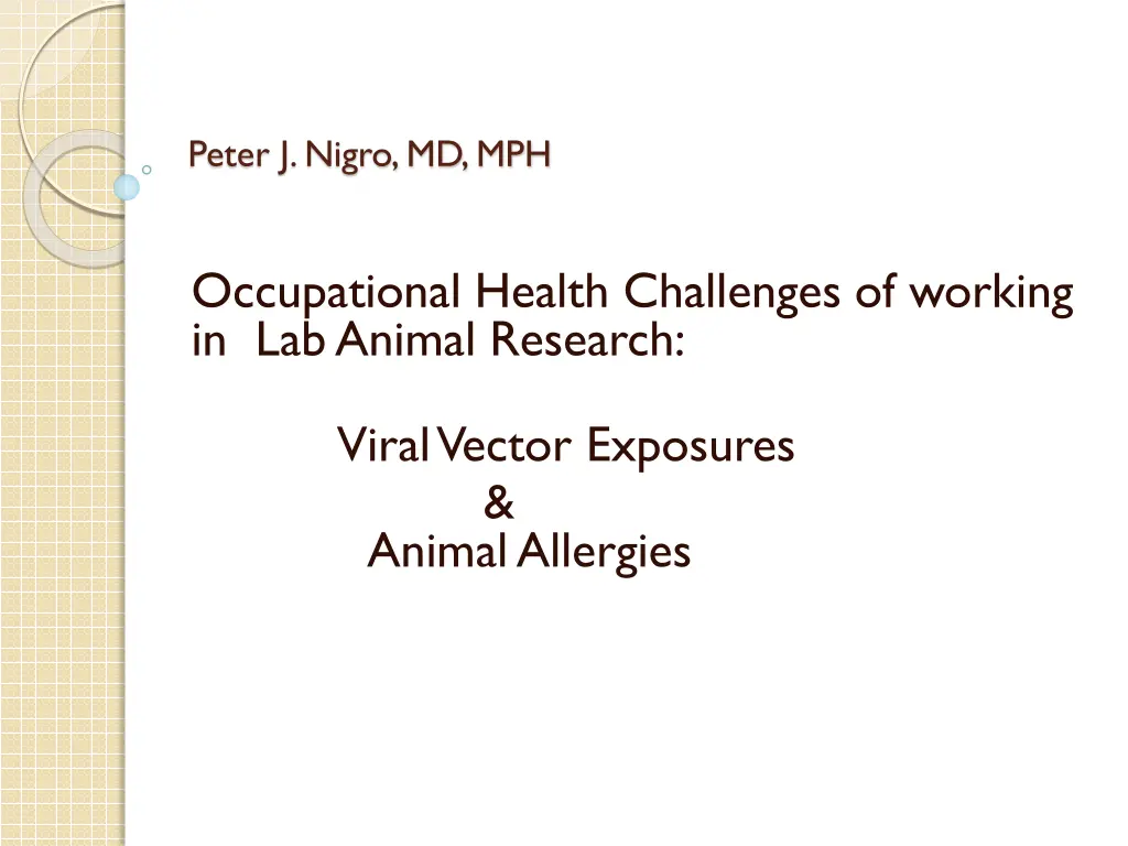 peter j nigro md mph n.w