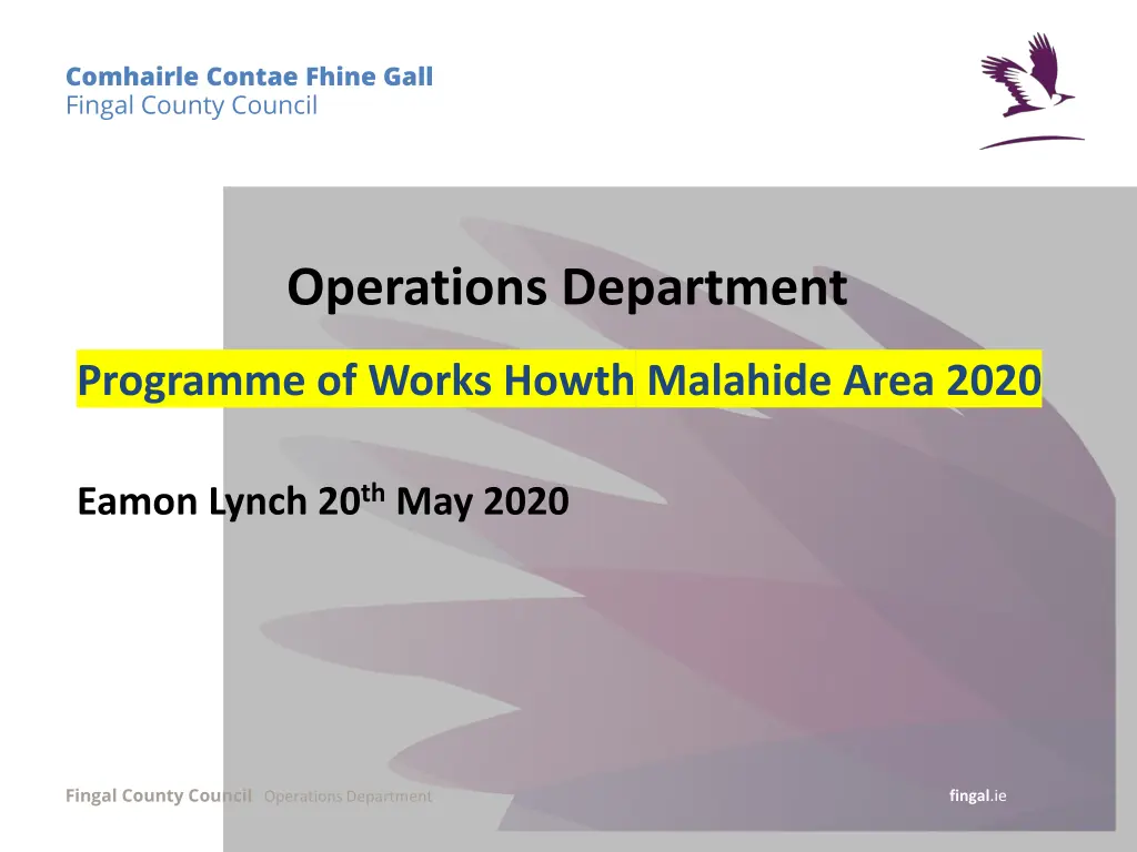 comhairle contae fhine gall fingal county council n.w