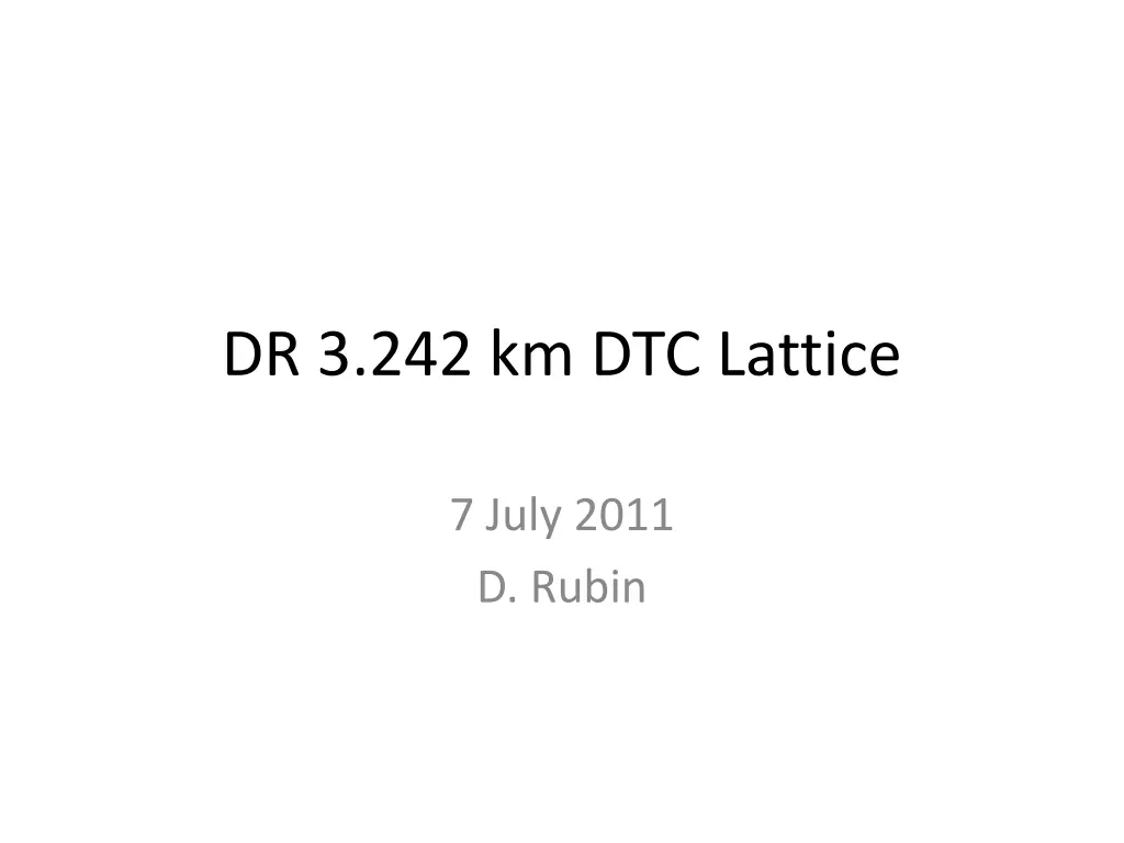 dr 3 242 km dtc lattice n.w