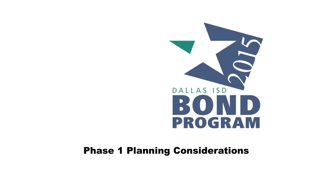 phase 1 planning considerations n.w