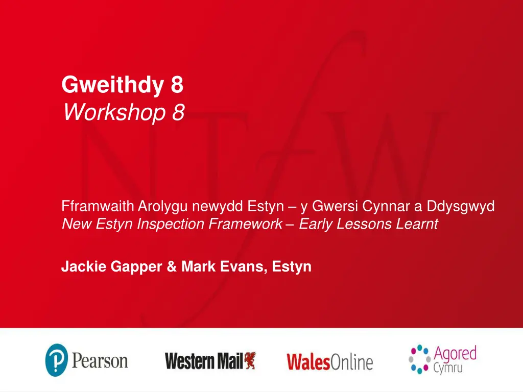 gweithdy 8 workshop 8 n.w