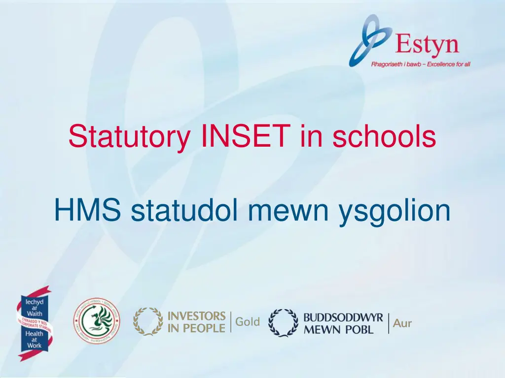 statutory inset in schools n.w