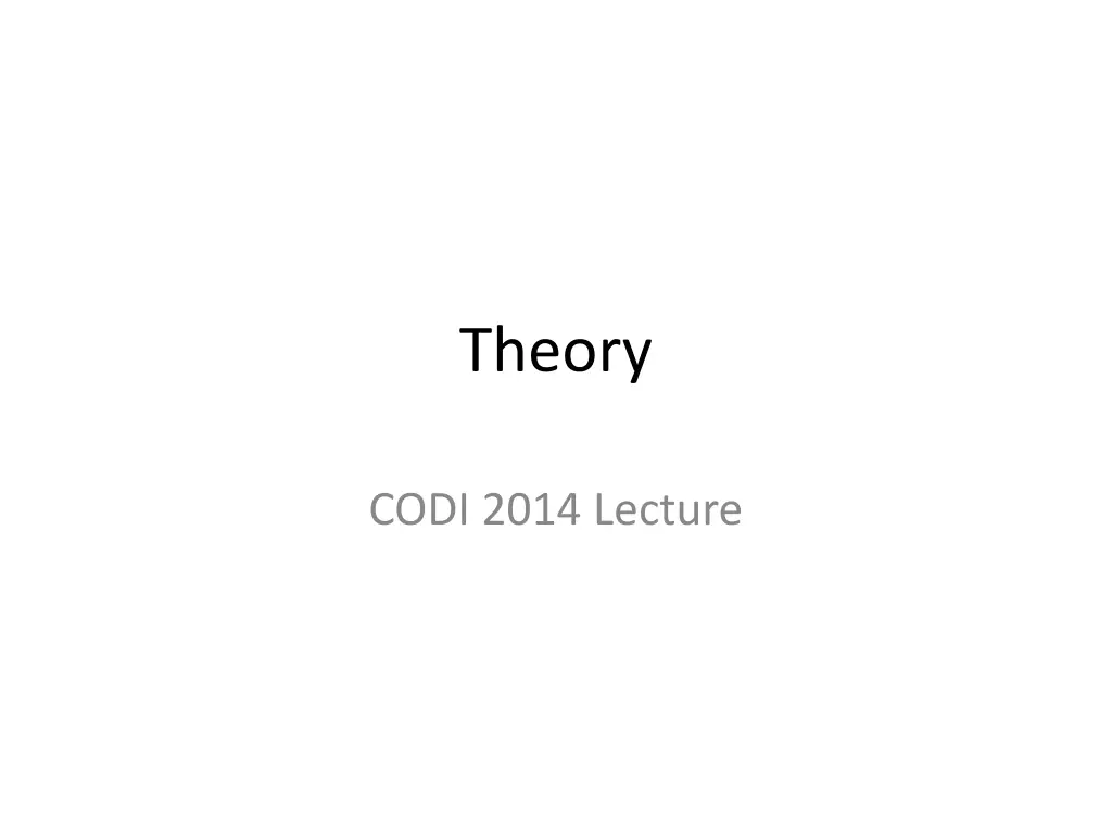 theory n.w