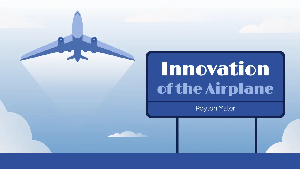 innovation innovation of the airplane n.w