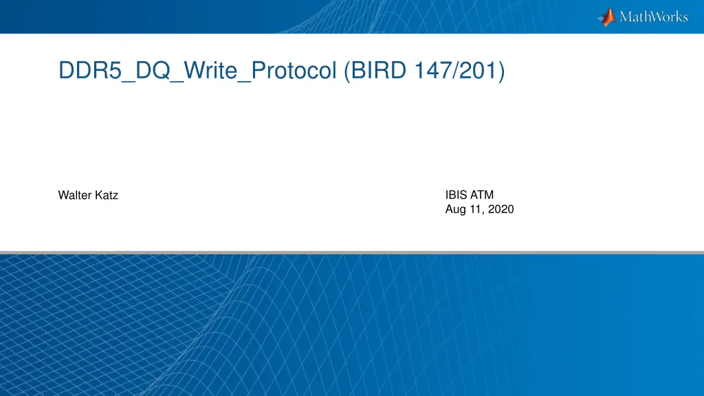 ddr5 dq write protocol bird 147 201 n.w